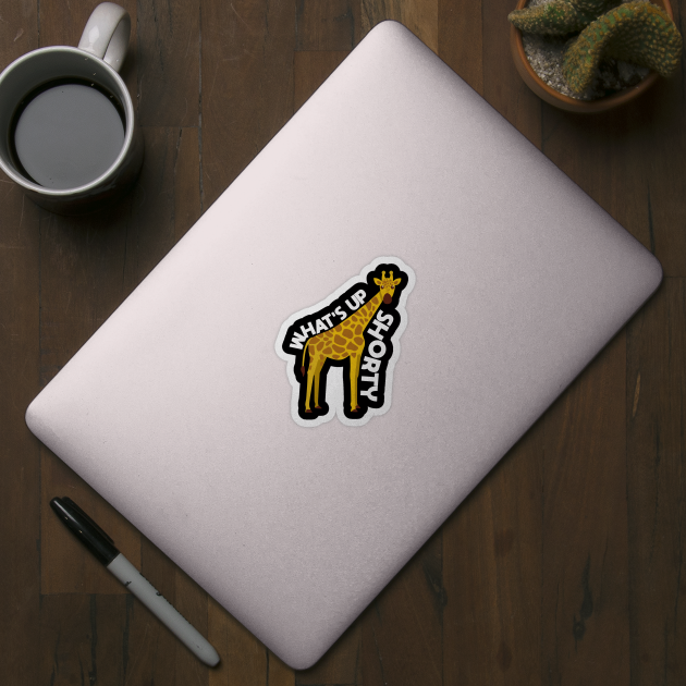 What's Up, Shorty - Giraffe - Punny Vector illustration by WaltTheAdobeGuy